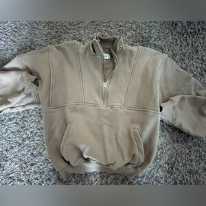 Joah Brown Retro Half Zip - Desert French Terry S/M
